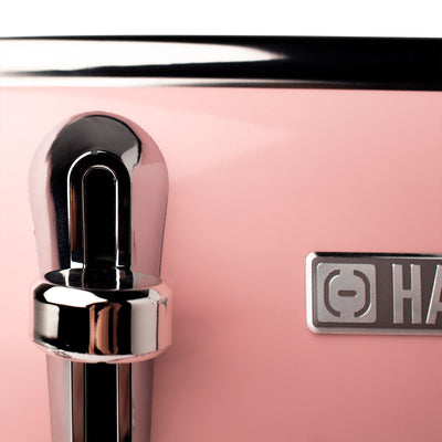 Haden Heritage 4 Slice Wide Slot Stainless Steel Toaster w/ Defrost, Pink (Used)