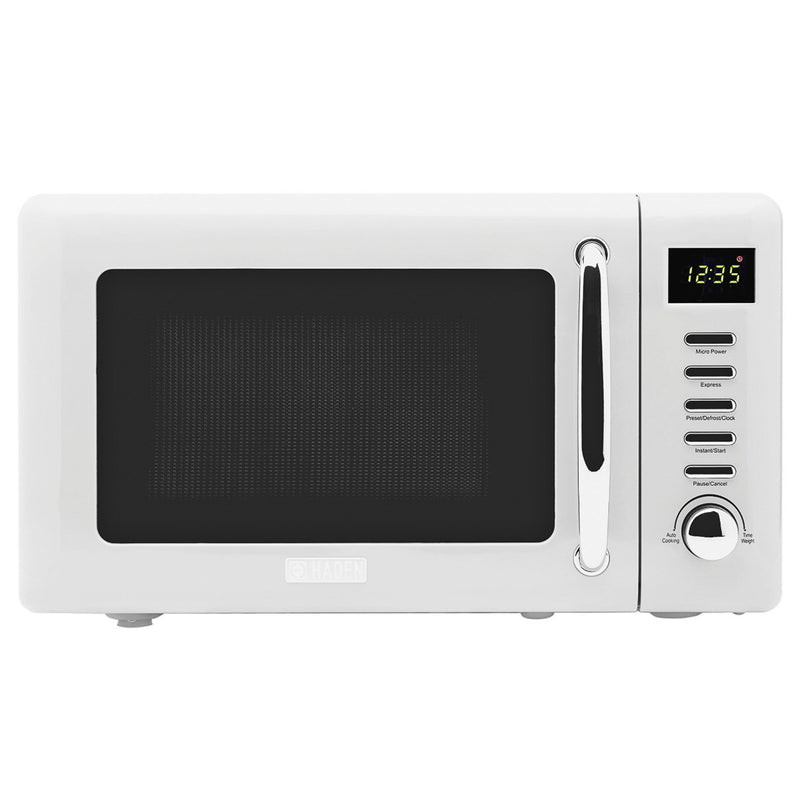 Haden Heritage Vintage 0.7 Cubic Ft 700 Watt Microwave Oven, Ivory (For Parts)