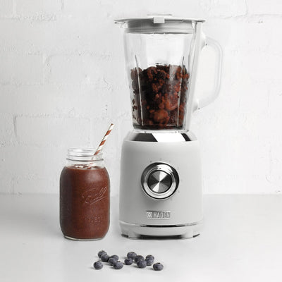 Haden 75062 Heritage Retro Style 56 Ounce 5 Speed Blender with Glass Jar, White (Refurbished)