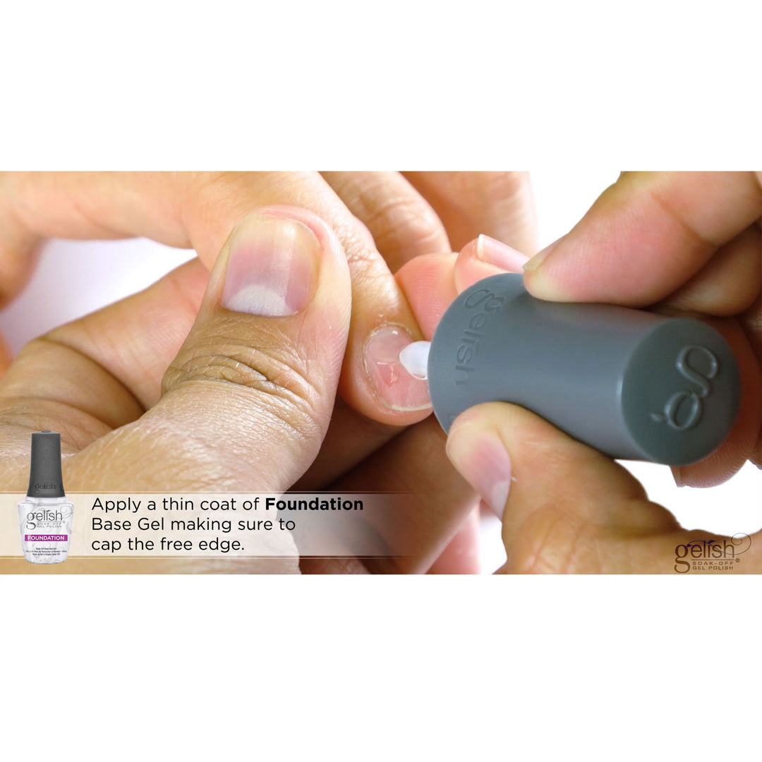 Gelish Mini Soak Off Gel Nail Polish Starter Kit, 9 mL with 5 Colors & LED Light - VMInnovations