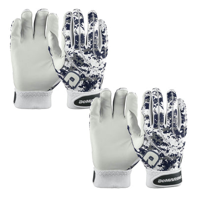 DeMarini Camo Navy Men's Baseball Batting Gloves, Small (2 Pair) | WTD6104NAS