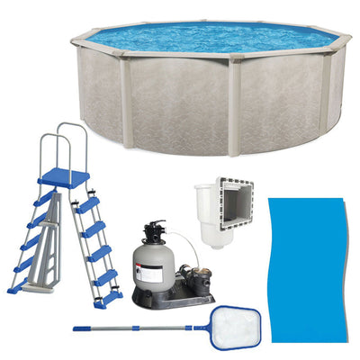 Aquarian Phoenix 24' x 52" Above Ground Swimming Pool with Pump and Ladder - VMInnovations