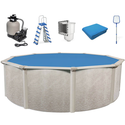 Phoenix 18'x52" Steel Frame Above Ground Swimming Pool w/ Pump & Ladder (Used)