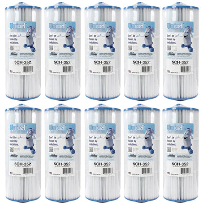 Unicel 5CH-352 Replacement 35 SqFt Filter Cartridge for Spa,151 Pleats (10 Pack) - VMInnovations