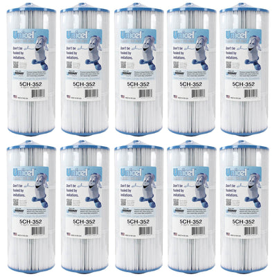 Unicel 5CH-352 Replacement 35 SqFt Filter Cartridge for Spa,151 Pleats (10 Pack)