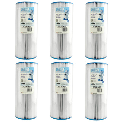 Unicel 6CH-960 Replacement 52 SqFt Filter Cartridge for Spa, 113 Pleats (6 Pack) - VMInnovations