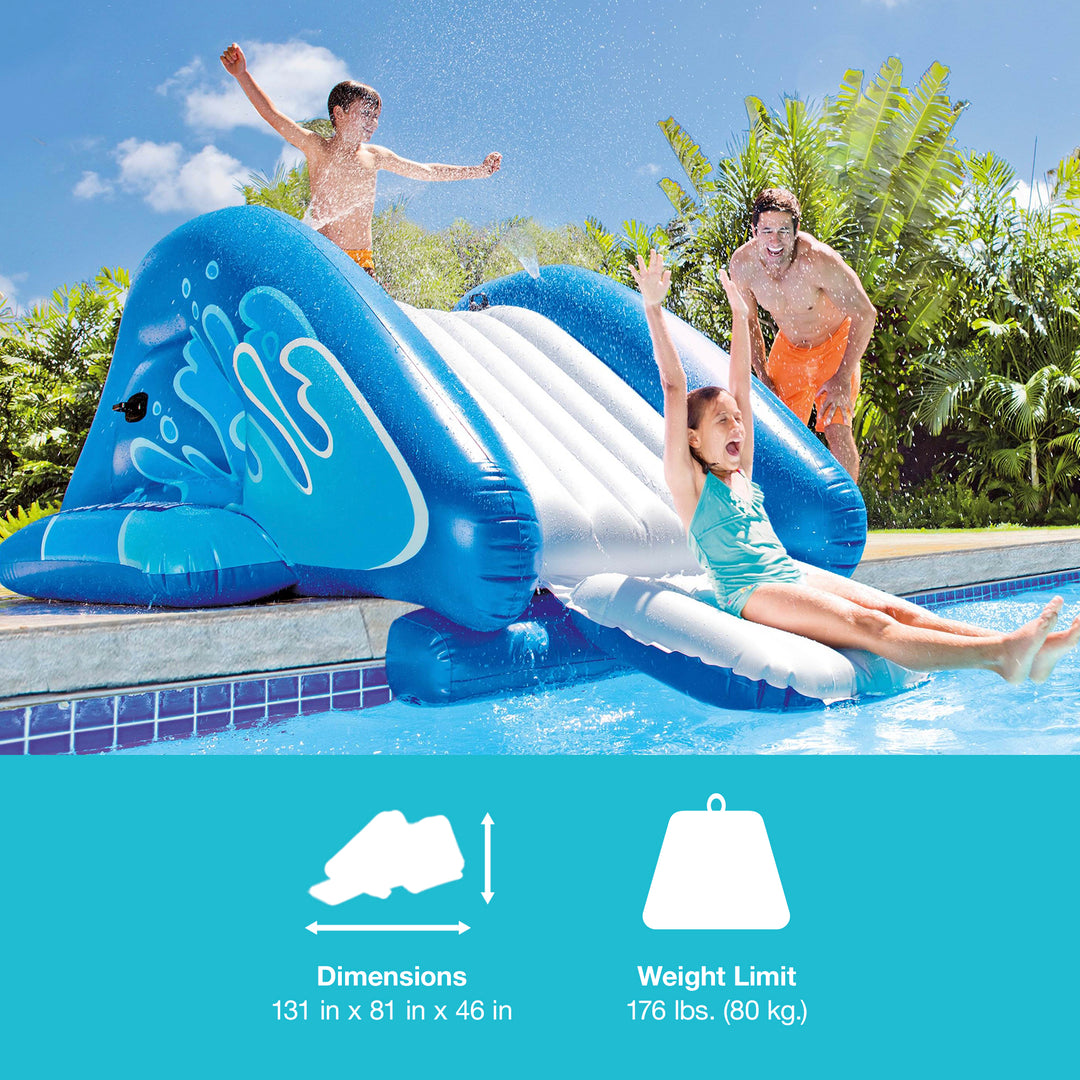 Intex 58849EP Kool Splash Inflatable Play Center Swimming Pool Water Slide, Blue