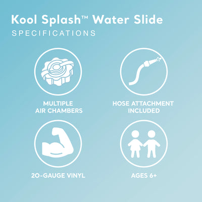 Intex Kool Splash Inflatable Swimming Pool Water Slide Accessory (Open Box)