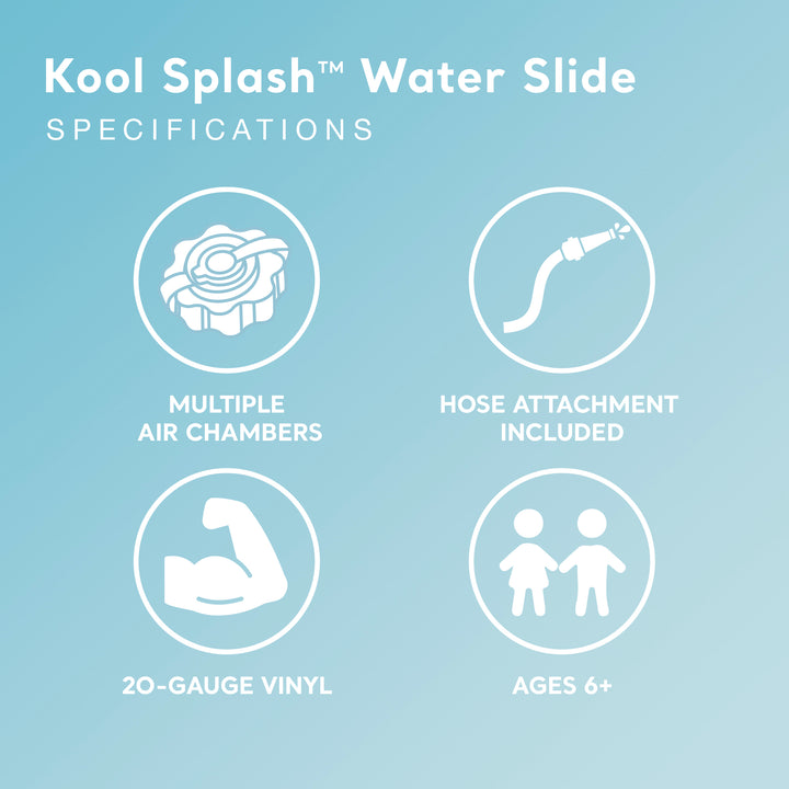Intex Kool Splash Inflatable Swimming Pool Water Slide Accessory (Open Box) - VMInnovations