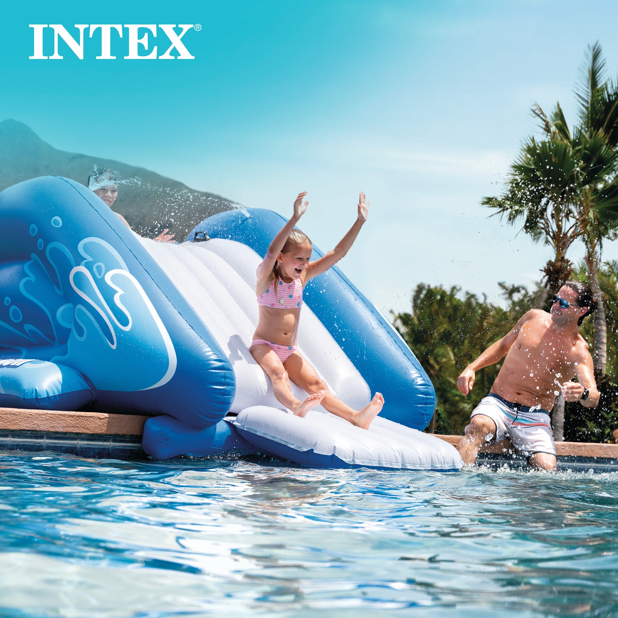 Intex Kool Splash Inflatable Play Center Water Slide | Used (2 Pack) - VMInnovations