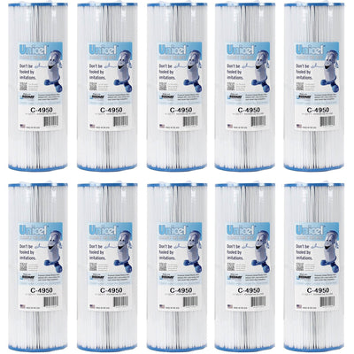 Unicel C-4950 Replacement 50 Sq Ft Pool Hot Tub Spa Filter Cartridge (10 Pack) - VMInnovations