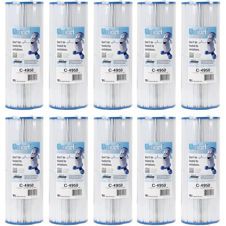 Unicel C-4950 Replacement 50 Sq Ft Pool Hot Tub Spa Filter Cartridge (10 Pack)