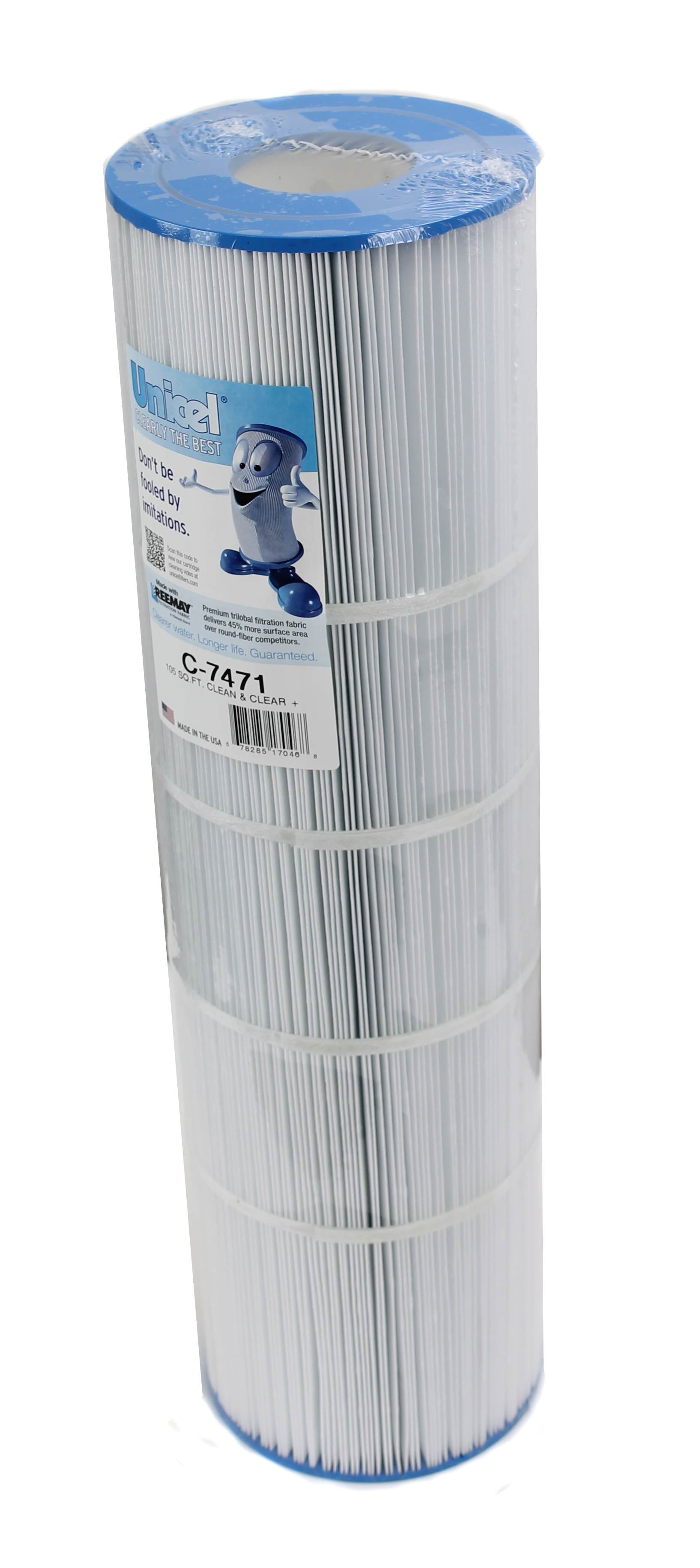 Unicel Clean & Clear Plus Replacement Cartridge Filter C-7471 PCC 105 (2 Pack)