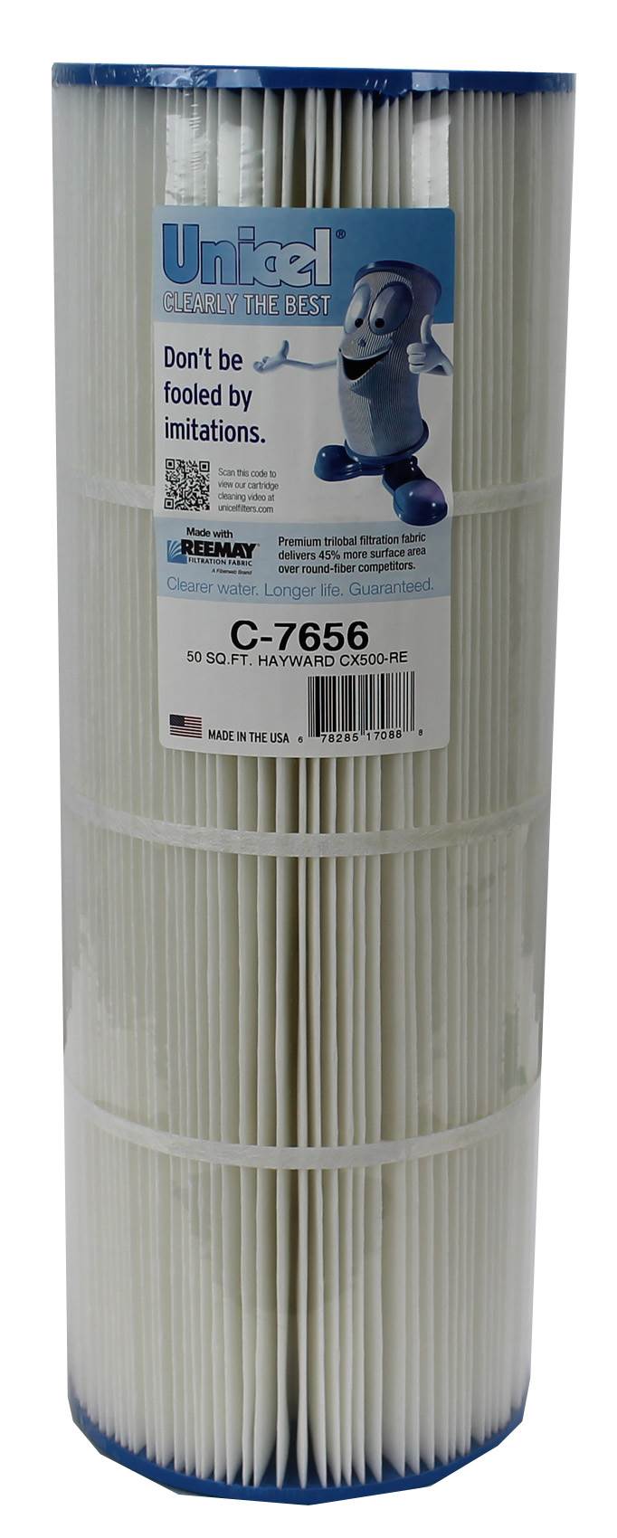 Unicel C-7656 Replacement 50 Sq Ft Pool Spa Filter Cartridge, 108 Pleats, 6 Pack - VMInnovations