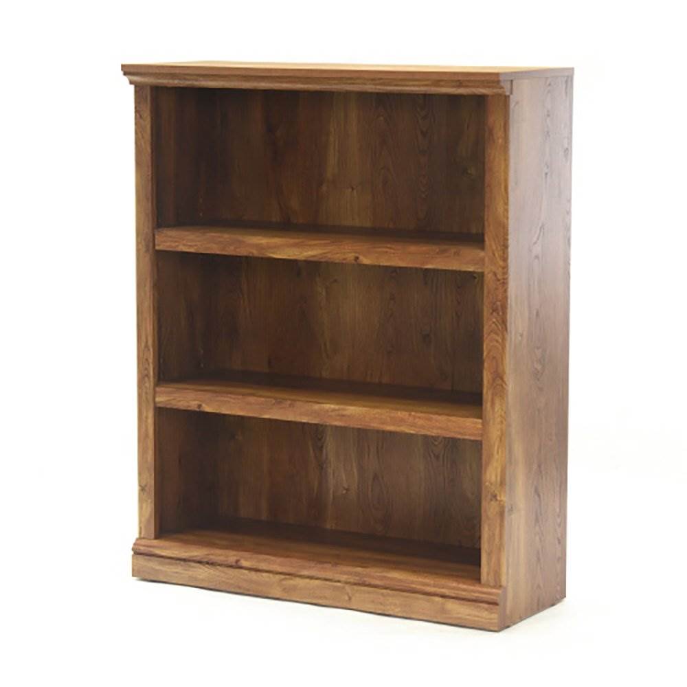 Sauder Furniture Select Collection 3 Shelf Bookcase, Chestnut Finish (Open Box)
