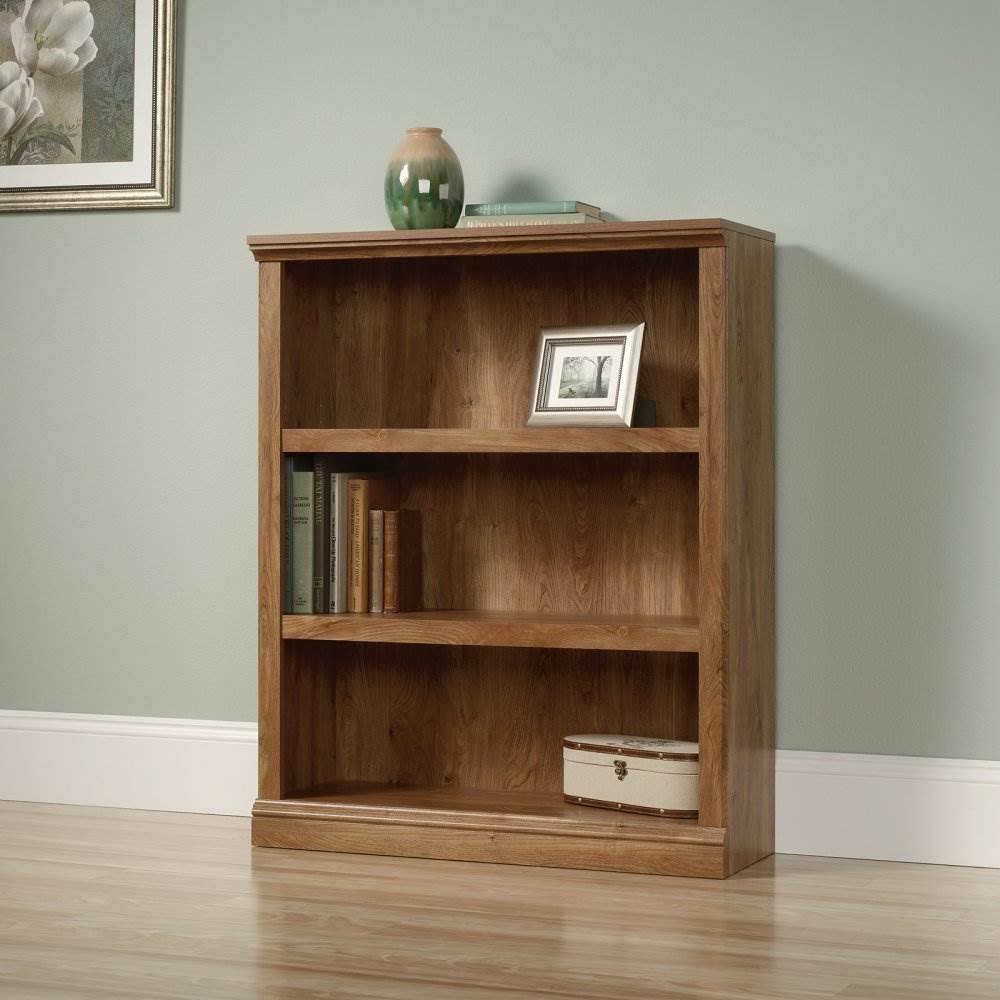 Sauder Furniture Select Collection 3 Shelf Bookcase, Chestnut Finish (Open Box)