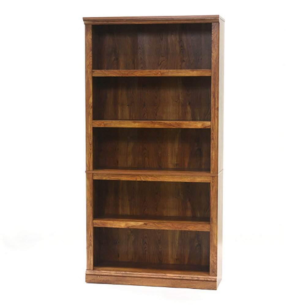 Sauder Furniture Select Collection 5 Shelf Bookcase, Chestnut 416354 (Open Box)