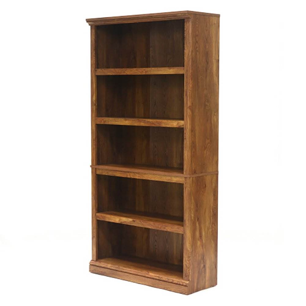 Sauder Furniture Select Collection 5 Shelf Bookcase, Chestnut 416354 (Open Box)