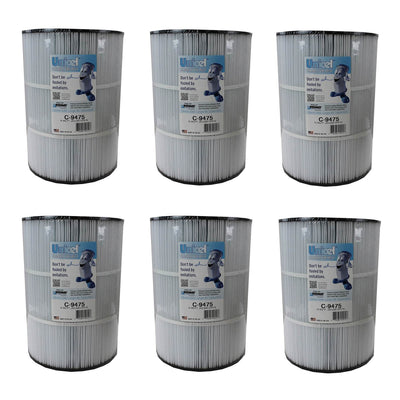 Unicel 75 Square Feet Spa Sharp Pleat Replacement Filter Cartridge (6 Pack)