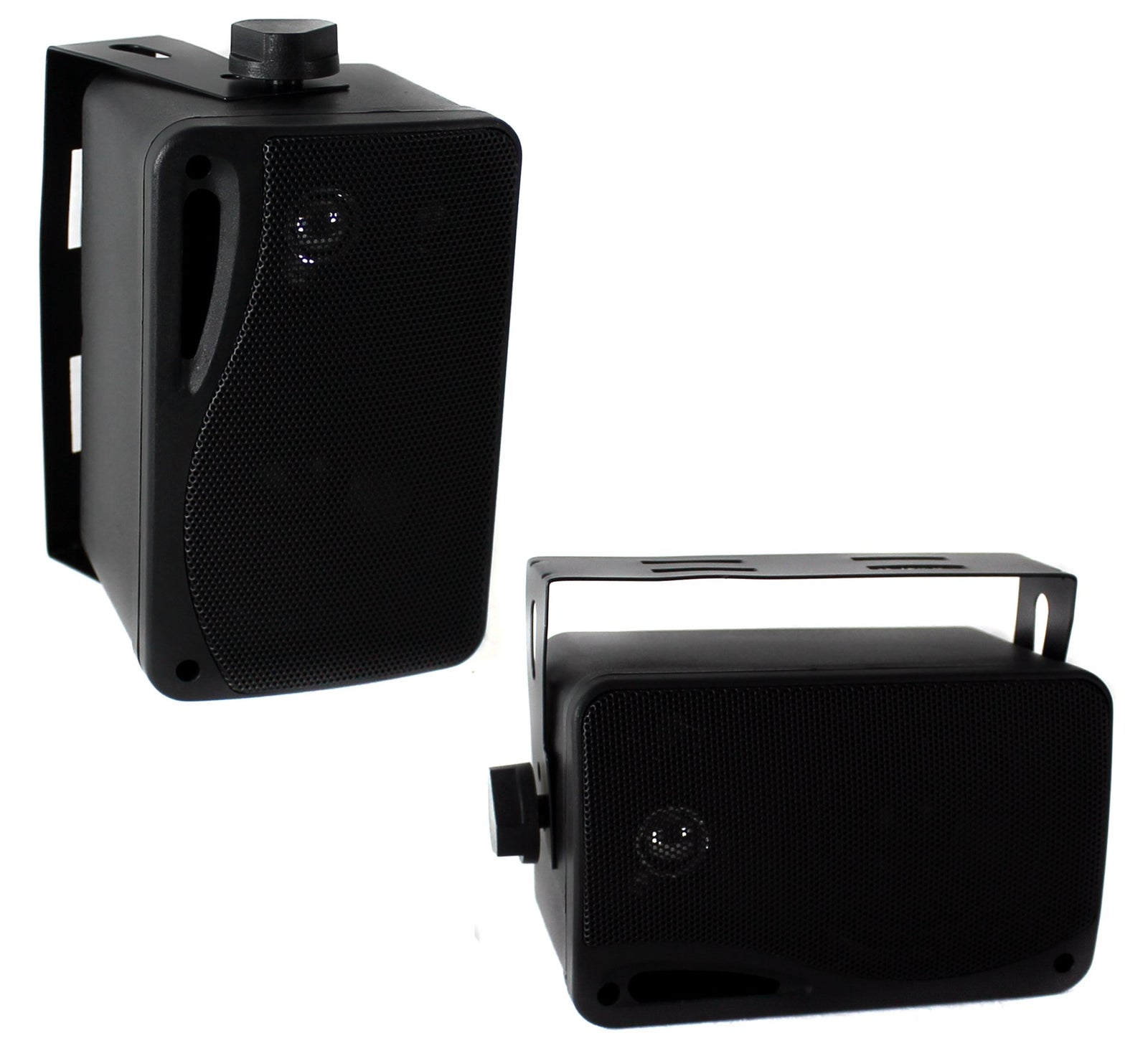 Pyle PLMR24B 3.5" 200 Watt 3-Way Weather Proof Mini Box Speakers - VMInnovations