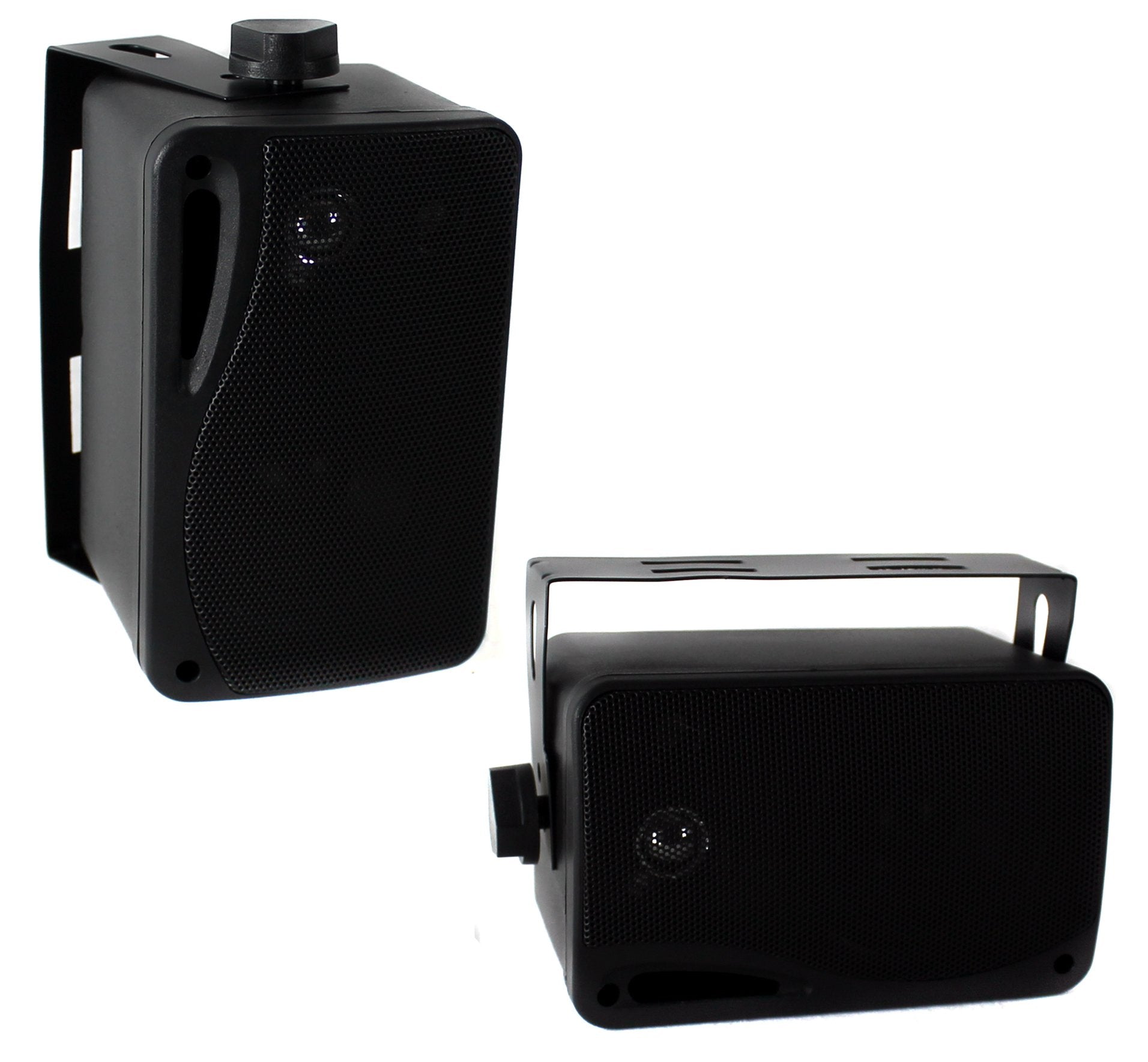 Pyle PLMR24B 3.5" 200 Watt 3-Way Weather Proof Mini Box Speakers - VMInnovations