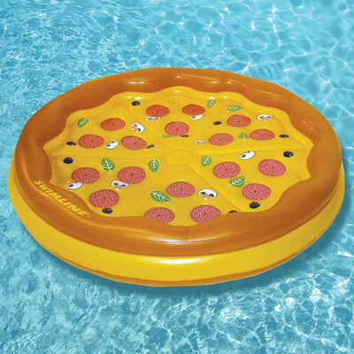 Swimline Giant Personal Pan Pizza Inflatable Island Pool Float Raft (Used)