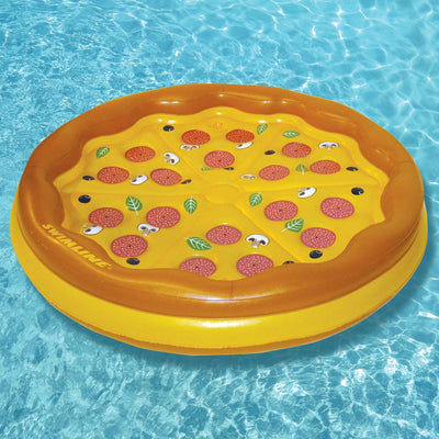 Swimline Giant Inflatable Pizza Island Swimming Pool Float (Open Box) (2 Pack)
