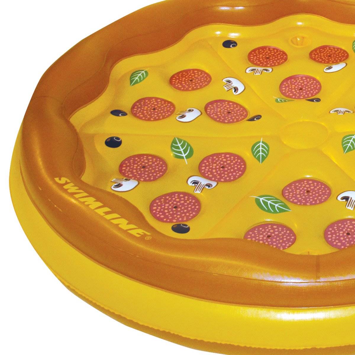 Swimline Giant Personal Pan Pizza Inflatable Island Pool Float Raft (Used)
