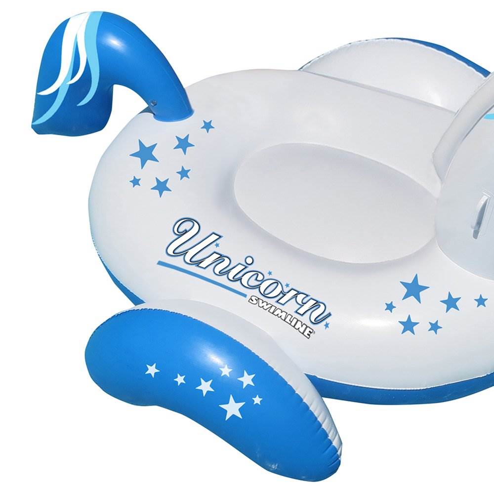 Swimline Giant Inflatable Magical Unicorn Ride On Swimming Pool Float (Open Box)