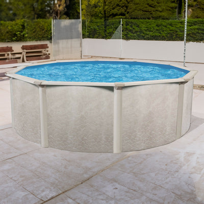 Aquarian 15ft x 52in Above Ground Swimming Pool w/Pump & Pool Ladder (Open Box) - VMInnovations