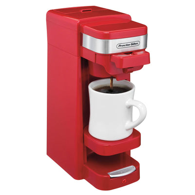 Proctor Silex FlexBrew Single Serve Coffee Maker, Red + Breakfast Sandwich Maker