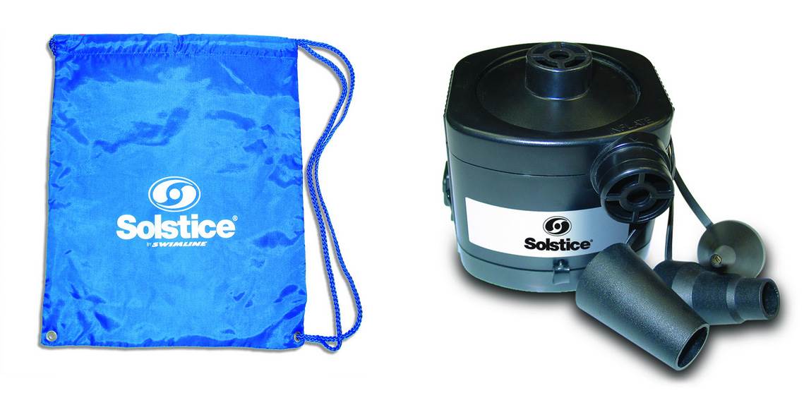 Swimline Solstice Inflatable 3-Person AquaSofa Float Raft With Pump | 15135HR