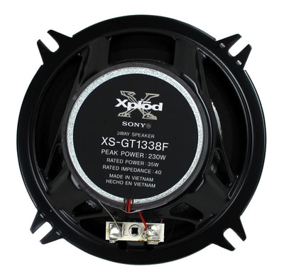 2) Sony XS-GT1338F 5.25" 230 Watt 3-Way Car Audio Coaxial Speakers - Open Box