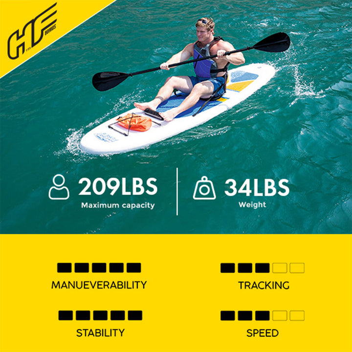 Bestway Hydro-Force White Cap Inflatable SUP Stand Up Paddle Board & Kayak(Used)
