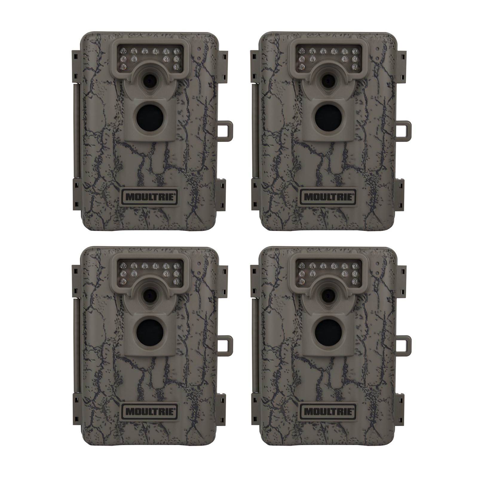 Moultrie A-5 Low Glow Infrared Trail Game Camera, 4-Pack (Certified Refurbished)