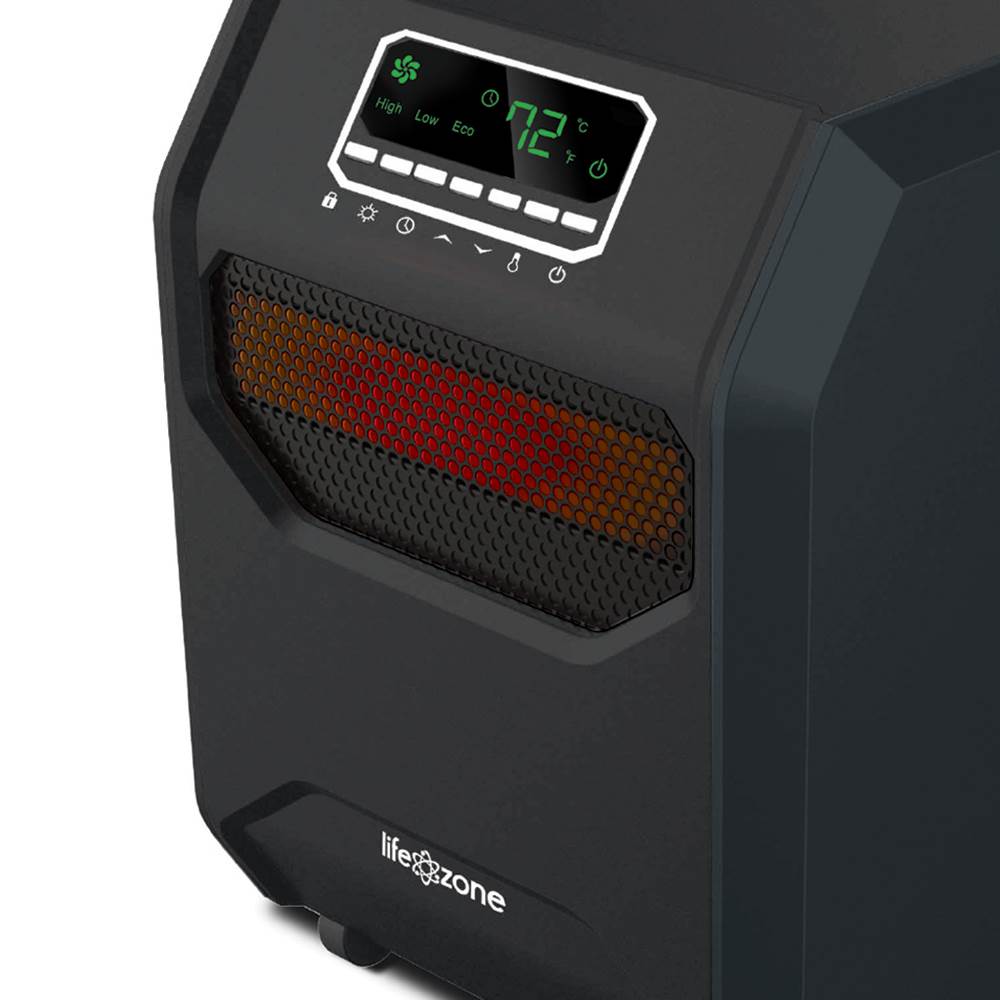 Lifesmart 4-Element Quartz Infrared Portable Electric Large Room Space Heater
