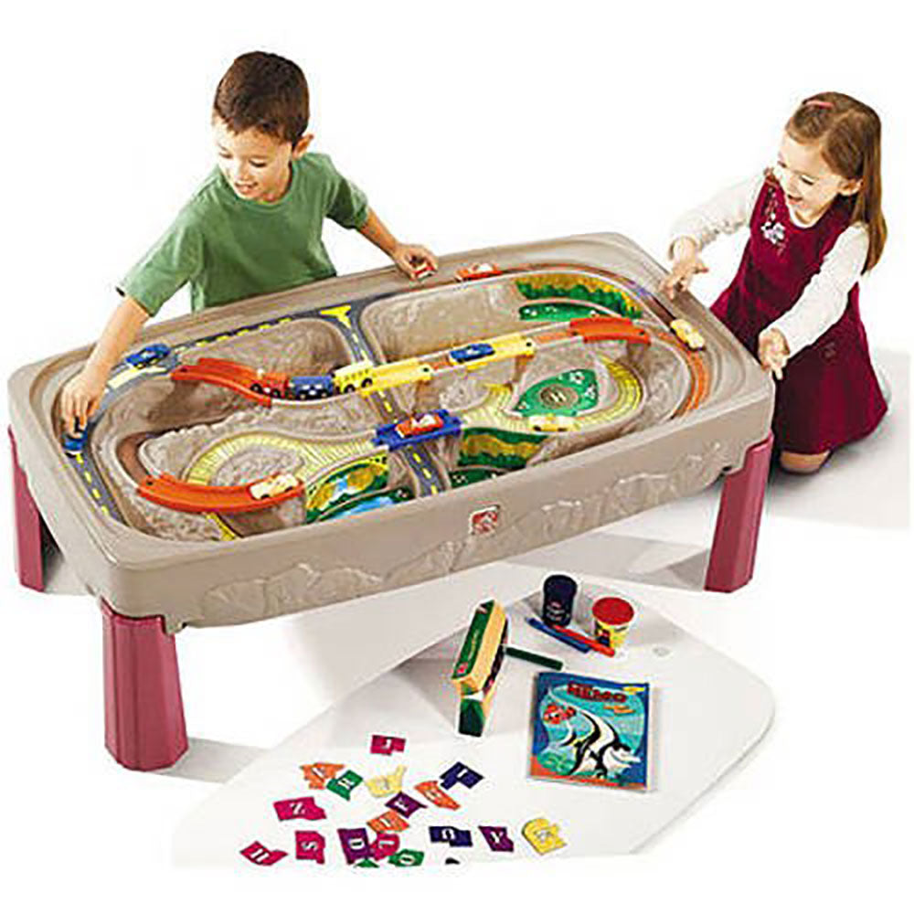 Step2 754700 Deluxe Multi Level Canyon Road Track and Train Table (For Parts)