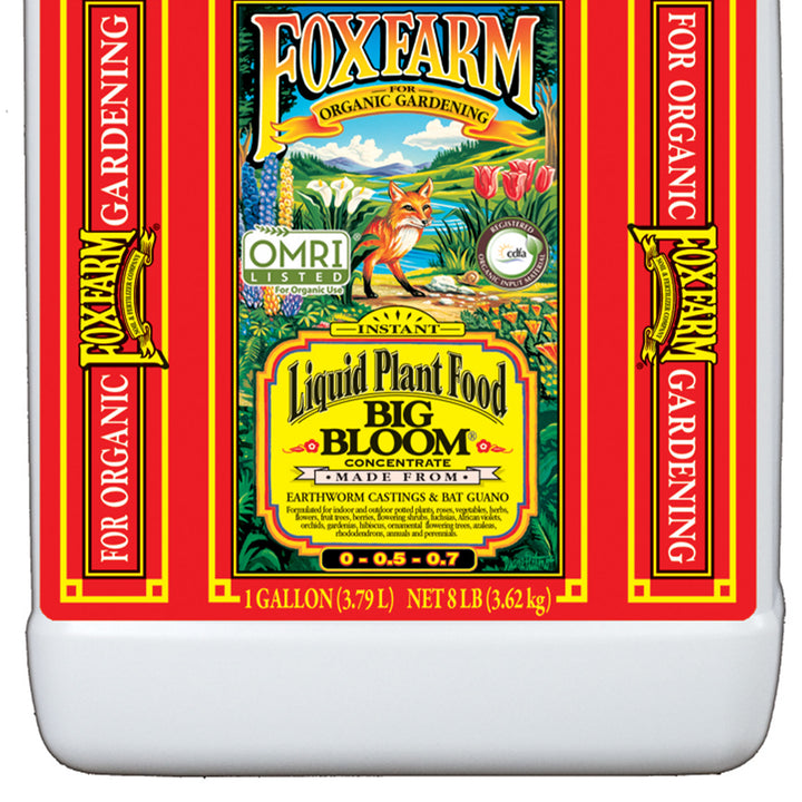 Fox Farm Big Bloom FX14003 Organic Plant/Flower Liquid Food Concentrate, 1Gallon