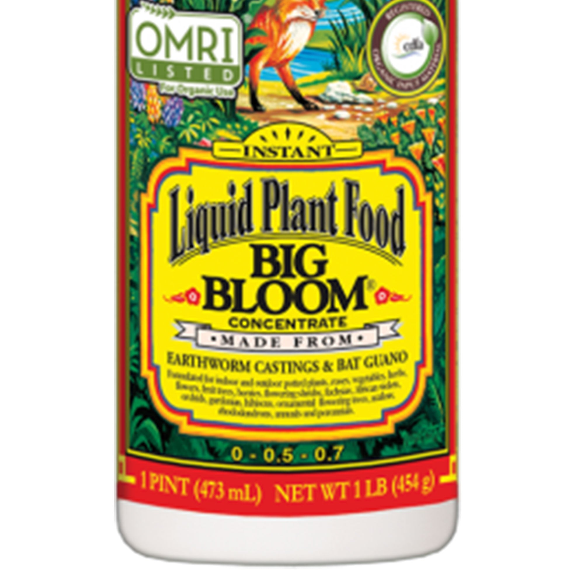 FoxFarm FX14091 Big Bloom Liquid Concentrate Organic Plant Food, 1 Pint - VMInnovations