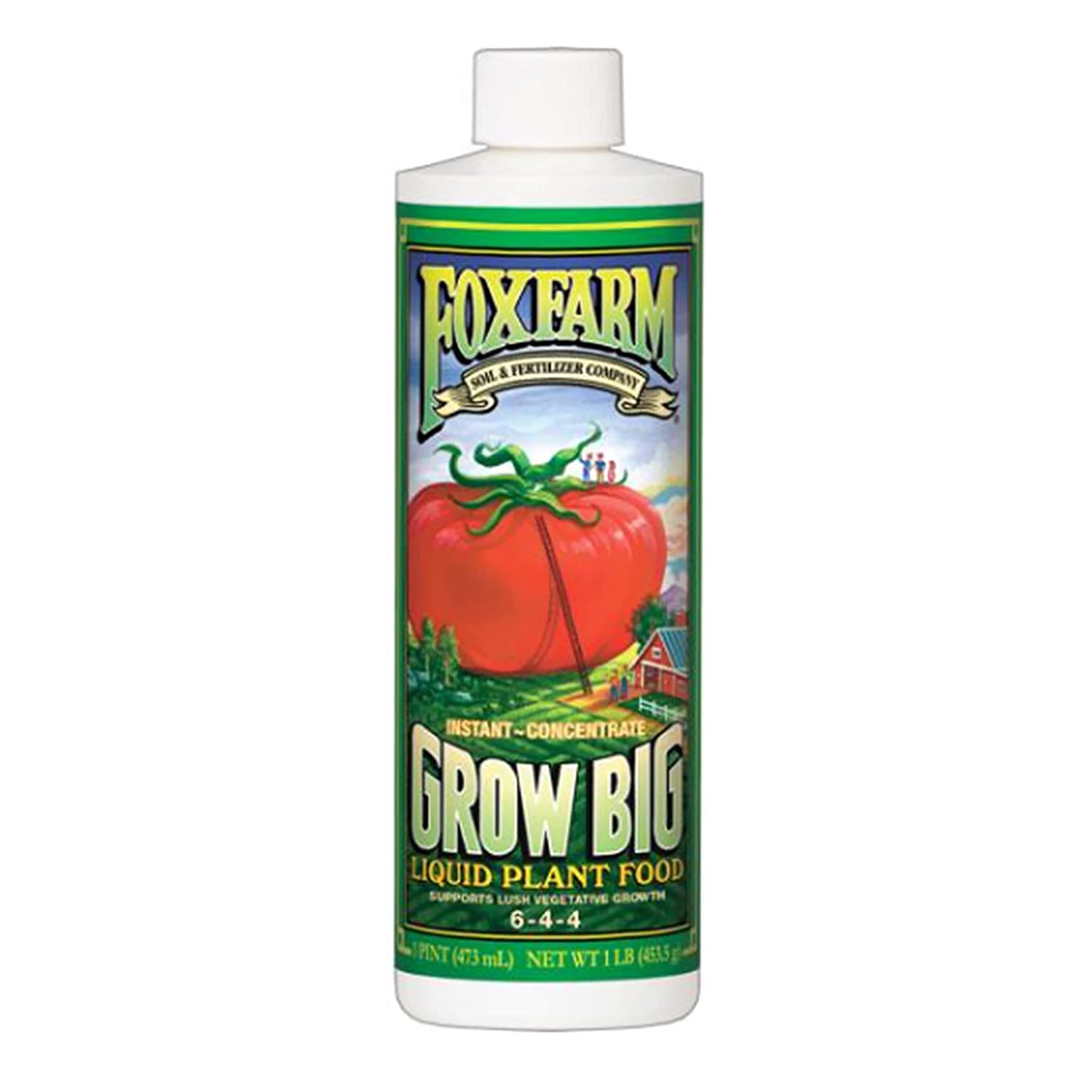 FoxFarm FX14092 Hydroponics Grow Big Liquid Concentrate Plant Fertilizer, 1 Pint - VMInnovations