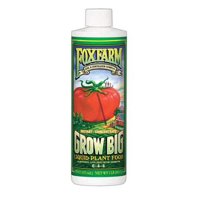 FoxFarm FX14092 Hydroponics Grow Big Liquid Concentrate Plant Fertilizer, 1 Pint - VMInnovations