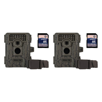 Moultrie D333 7MP Trail Game Camera, 2 Pack + SD Cards (Certified Refurbished)