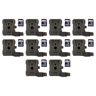 Moultrie D333 7MP Trail Game Camera, 10 Pack + SD Cards (Certified Refurbished)