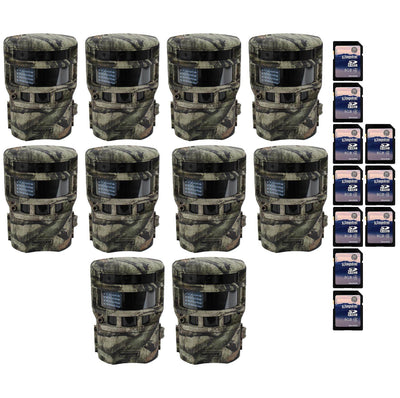 Moultrie P150 Trail Game Camera, 10-Pack (Certified Refurbished) w/ SD Cards