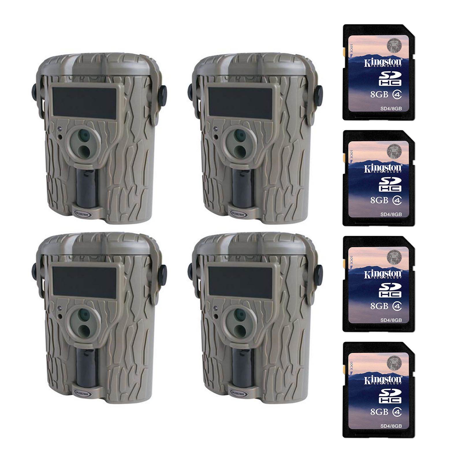 Moultrie Game Spy i65S Game Camera, 4-Pack (Certified Refurbished) w/ SD Cards
