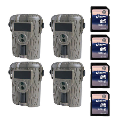 Moultrie Game Spy i65S Game Camera, 4-Pack (Certified Refurbished) w/ SD Cards