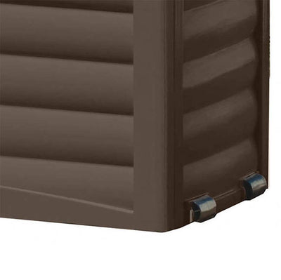 Suncast 63 Gallon Resin Outdoor Patio Deck Storage Box Mocha (Open Box)