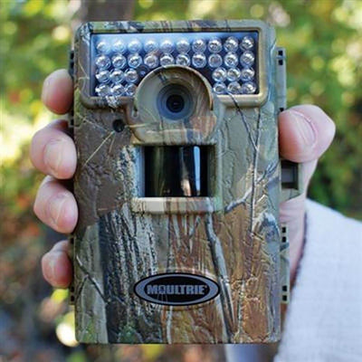 Moultrie M100 6MP Trail Game Camera, 4 Pack (Certified Refurbished) + SD Cards