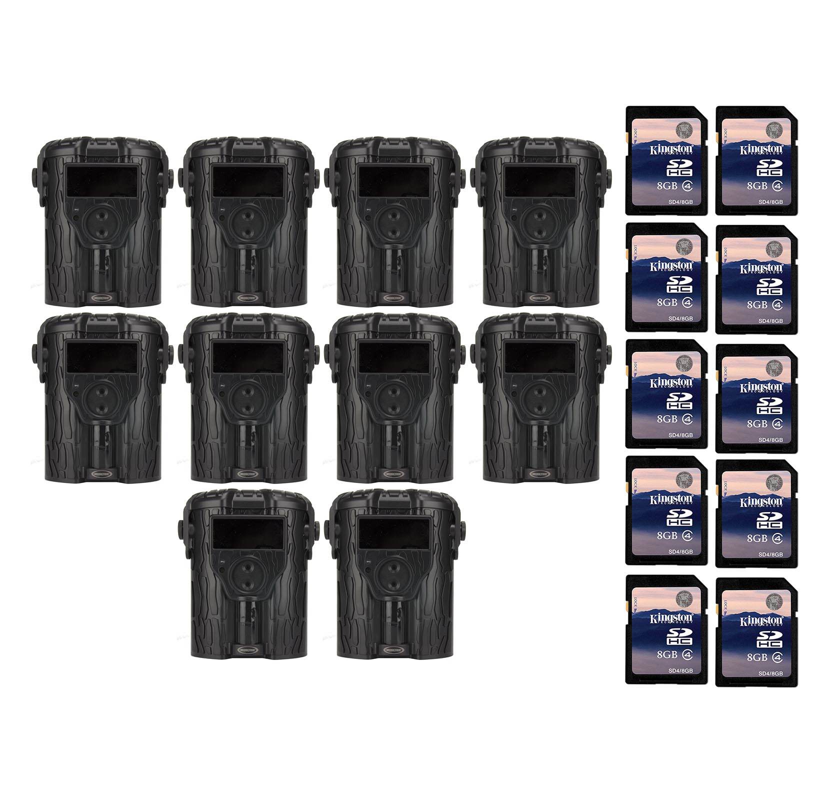 Moultrie Game Spy i45 Game Camera, 10-Pack + SD Cards (Certified Refurbished)