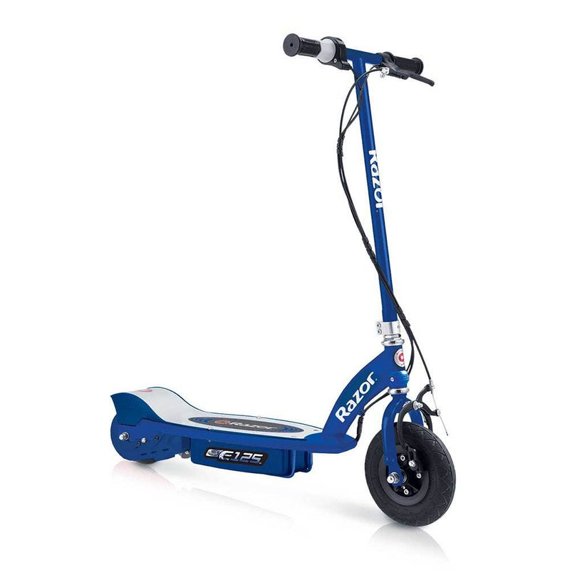 Razor E125 Motorized 24-Volt Rechargeable Electric Scooter, Navy (Used) (2 Pack)